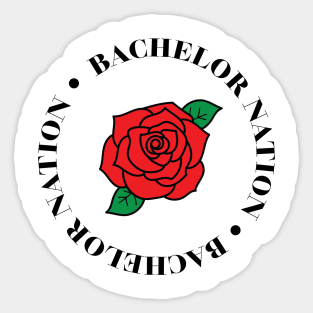 Bachelor Nation with rose Sticker